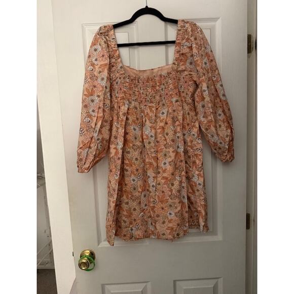 Pink Floral J. Crew Dress Size Medium - Picture 3 of 7